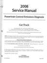 2008 Ford Car/Truck Powertrain Control/Emissions Diagnosis Original OEM Factory Service Manual