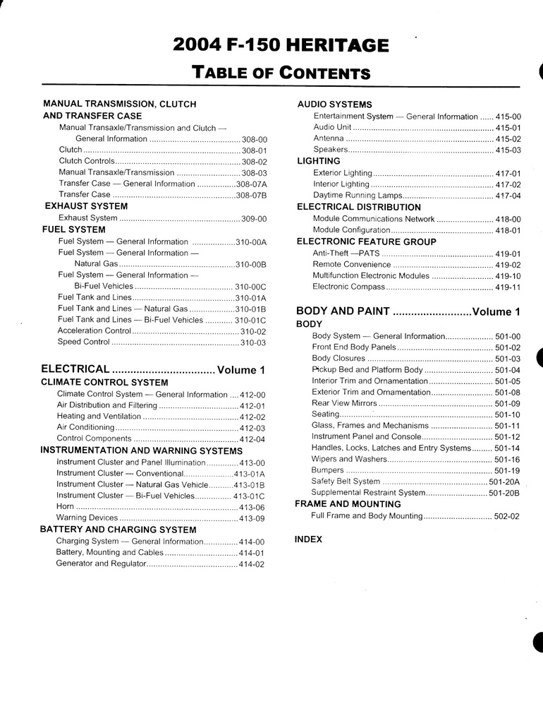 2004 Ford F-150 Heritage Pickup Original Factory OEM Shop Service Repair Workshop Manual Set