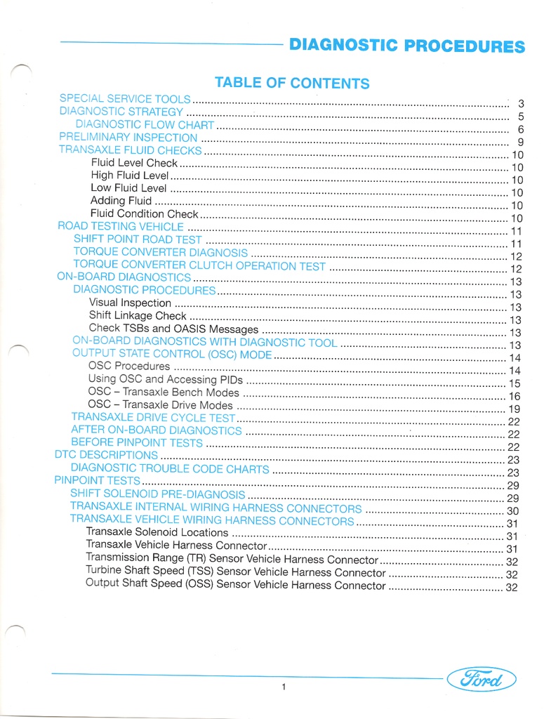2000-2013 Ford 4F27E Automatic Transaxle Reference Manual