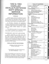 1992-1993 Cadillac DeVille, Fleetwood and Sixty Special Shop Service Repair Manual