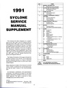 1991 GMC Truck Syclone Service Manual Supplement