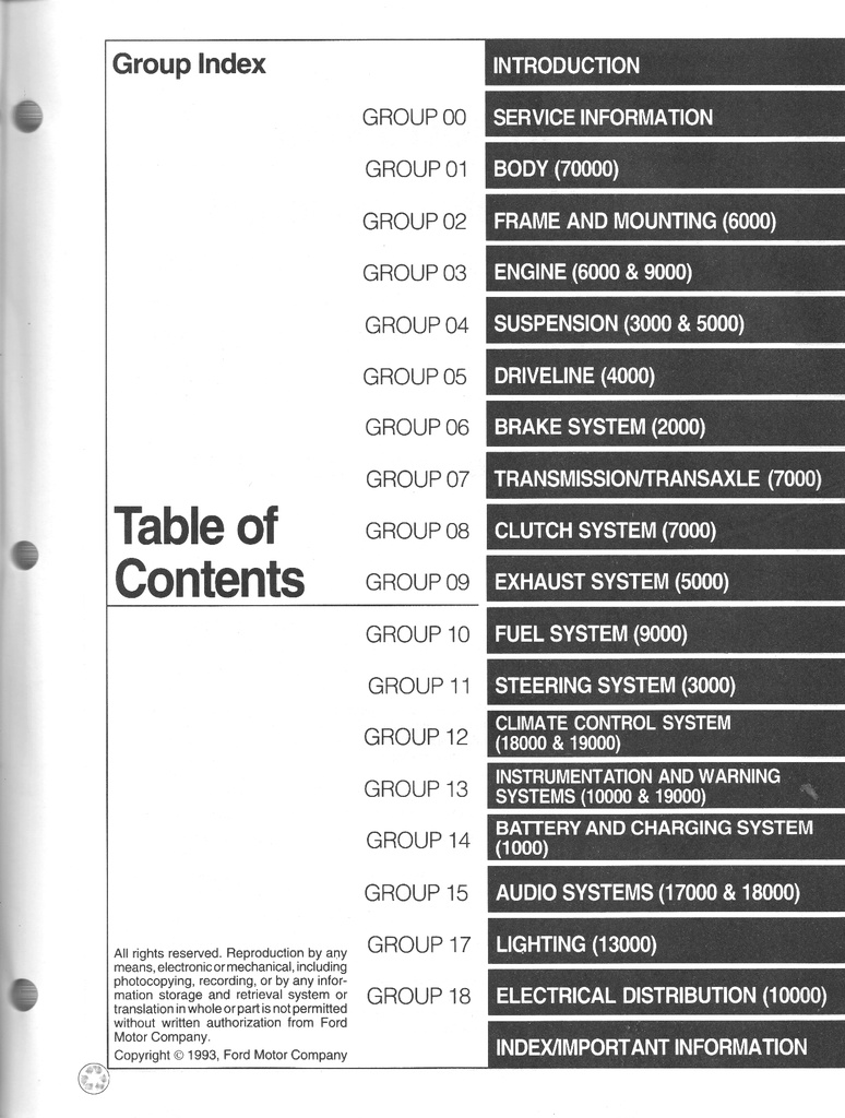 1994 Ford Mustang Original OEM Shop Repair Maintenance Service Manual
