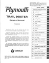 1974 Dodge/Plymouth Ramcharger/Trail Duster Shop Maintenance Repair Service Manual