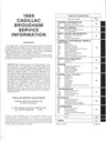 1989 Cadillac Brougham Shop Service Repair Manual