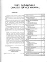 1982 Oldsmobile Chassis Service Manual—All Series: Cutlass Supreme, Toronado, 442, Custom Cruiser, 88, 98+