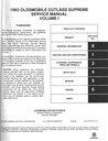 1993 Oldsmobile Cutlass Supreme OEM Shop Service Repair Manual 3 Vol. Set