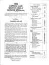1988 Chevrolet Caprice Monte Carlo Passenger Car Repair Maintenance Shop Service Manual (copy)