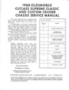 1988 Oldsmobile Cutlass Supreme Classic And Custom Cruiser OEM Shop Service Repair Manual