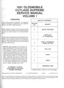 1991 Oldsmobile Cutlass Supreme OEM Shop Service Repair Manual 2 Vol Set