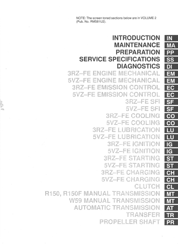 1998 Toyota T100 Pickup OEM Shop Service Repair Manual 2 Volume Set