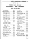 1998 Isuzu Rodeo (UC) Driveability and Emissions Tune-Up Manual