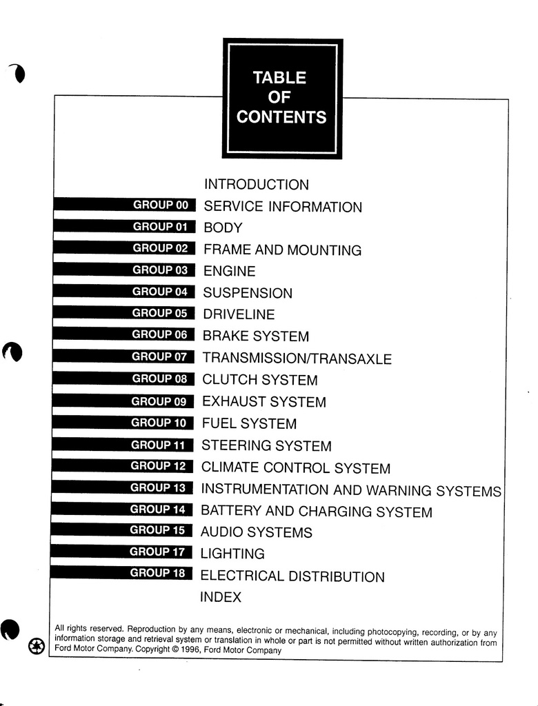 1997 Ford Mustang Original OEM Shop Repair Maintenance Service Manual