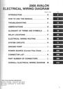 2000 Toyota Avalon OEM Shop Service Repair Electrical Wiring Diagram Manual
