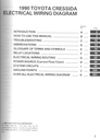 1990 Toyota Cressida OEM Shop Service Repair Electrical Wiring Diagram Manual