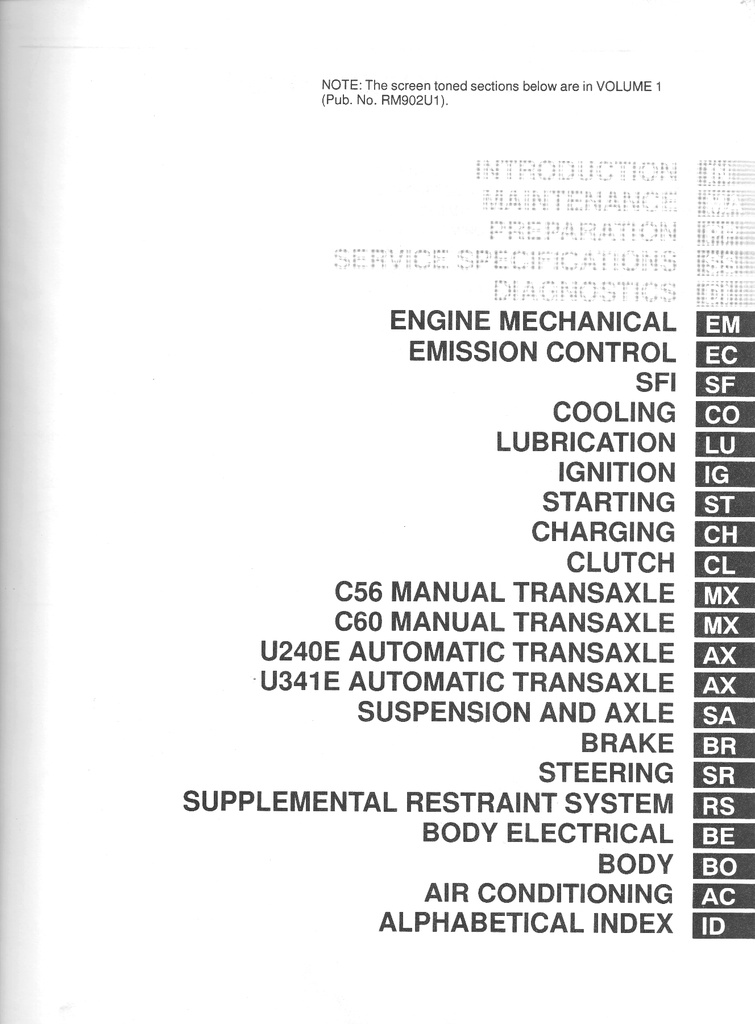 2002 Toyota Celica OEM Shop Service Repair Manual 2 Vol Set