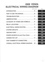 2009 Toyota Venza OEM Shop Service Repair Electrical Wiring Diagram Manual