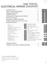 1996 Toyota Tercel OEM Shop Service Repair Electrical Wiring Diagram Manual