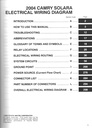 2004 Toyota Camry Solara OEM Shop Service Repair Electrical Wiring Diagram Manual