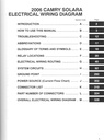 2006 Toyota Camry Solara OEM Shop Service Repair Electrical Wiring Diagram Manual