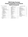 1999 Dodge Durango Shop Repair Maintenance Diagnostic Service Manual 5 Vol. Set