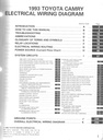 1993 Toyota Camry OEM Shop Service Repair Electrical Wiring Diagram Manual