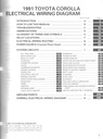 1991 Toyota Corolla AE92 AE95 OEM Shop Service Repair Electrical Wiring Diagram Manual