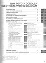 1994 Toyota Corolla AE101 AE102 OEM Shop Service Repair Electrical Wiring Diagram Manual