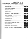 2006 Toyota Corolla ZZE130 ZZE131 OEM Shop Service Repair Electrical Wiring Diagram Manual