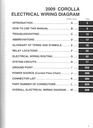 2009 Toyota Corolla AZE141 ZRE142 OEM Shop Service Repair Electrical Wiring Diagram Manual