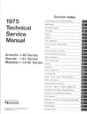 1975 AMC American Motors Shop Repair Maintenance Technical Service Manual