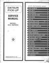1979 Datsun Pickup Shop Repair Service Manual