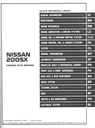 1985 Nissan 200SX Shop Repair Service Manual
