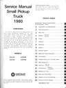 1980 Dodge D-50 and Plymouth Arrow Pickup Truck Shop Maintenance Repair Service Manual