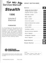 1996 Dodge Stealth Shop Maintenance Repair Service & Electrical Manual 2 Vol. Set