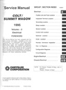 1995 Dodge/Plymouth/Eagle Colt/Summit Wagon Shop Maintenance Repair Service & Electrical Manual 2 Vol. Set