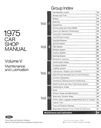 1975 Ford-Lincoln-Mercury Car Factory OEM Shop Repair Maintenance Service Manual 5 Vol. Set Mustang Cougar Continental Thunderbird etc.