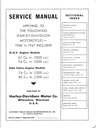 1940-1947 Harley Davidson Big Twin Knucklehead Flathead OEM Factory Shop Repair Service Manual
