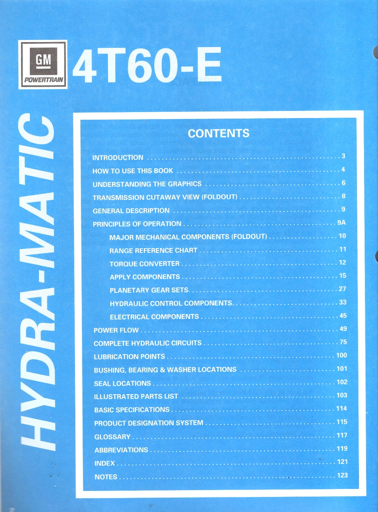 1991-2000 GM Hydra-Matic 4T60-E Automatic Transaxle Technician's Guide