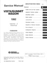 1992 Dodge/Plymouth/Eagle Colt Vista/Summit Wagon Shop Maintenance Repair Service & Electrical Manual 2 Vol. Set