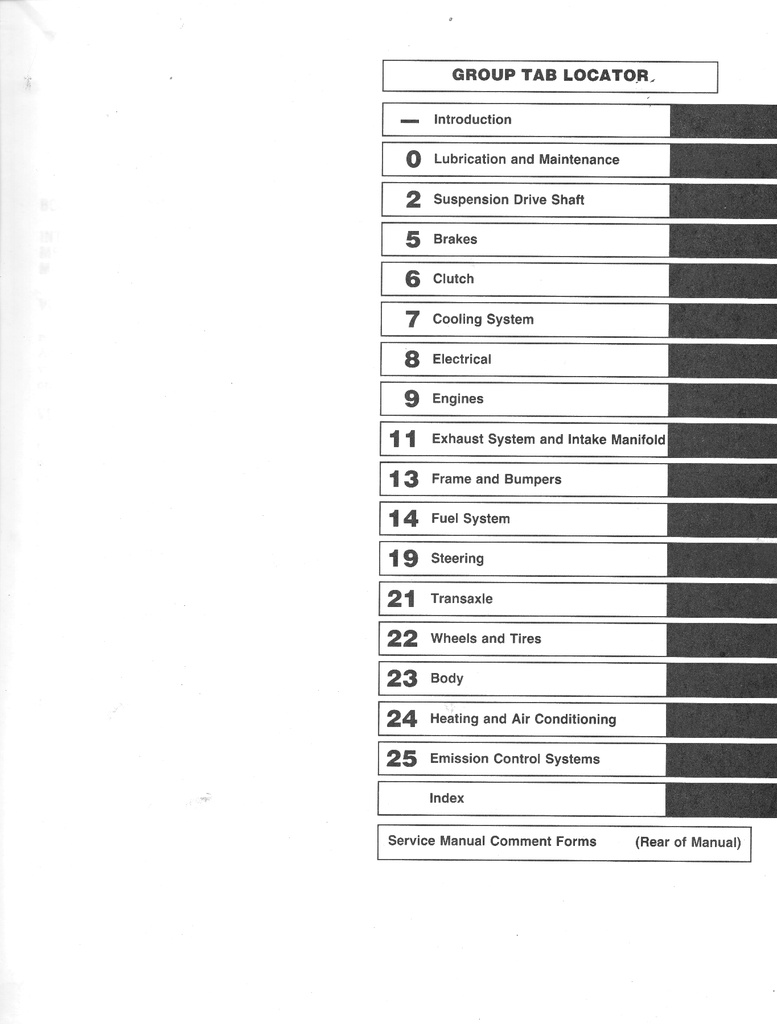 1994 Dodge/Plymouth/Chrysler LeBaron Spirit Acclaim Shadow Sundance Shop Maintenance Repair Service Manual