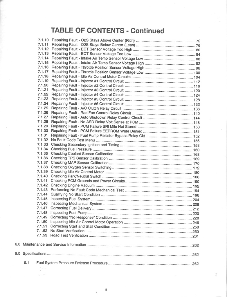 1993 Jeep 2.5L/4.0L SFI Engines Powertrain Diagnostic Procedures