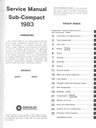 1983 Dodge/Plymouth Challenger/Sapporo Shop Maintenance Repair Service Manual