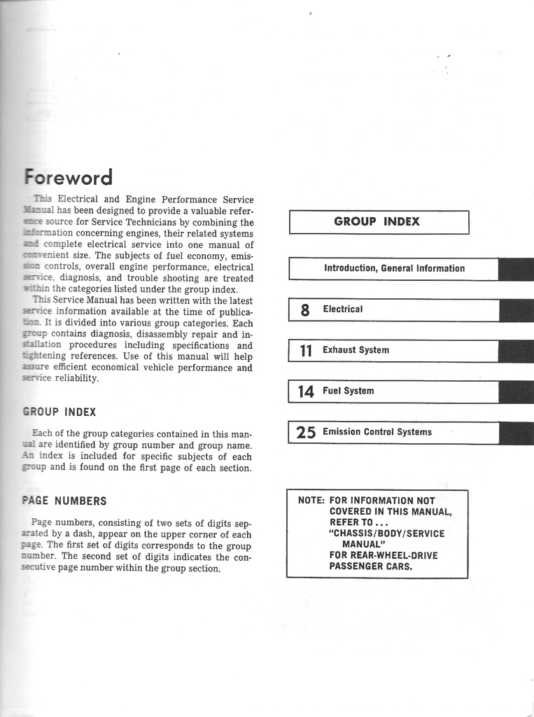 1983 Chrysler/Dodge/Plymouth Rear Wheel Drive Car Shop Maintenance Repair Service Manual 2 Vol Set Imperial, New Yorker, Cordoba, Diplomat, Mirada, Gran Fury, Caravelle Salon