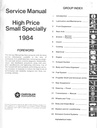 1984 Chrysler/Dodge/Plymouth Conquest Shop Maintenance Repair Service Manual & Supplement 2 Vol. Set