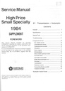1984 Chrysler/Dodge/Plymouth Conquest Shop Maintenance Repair Service Manual & Supplement 2 Vol. Set