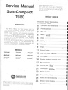 1980 Dodge/Plymouth Challenger/Sapporo/Colt/Arrow  Shop Maintenance Repair Service Manual