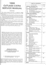 1988 Oldsmobile Cutlass Ciera Cutlass Cruiser OEM Shop Service Repair Chassis Manual