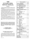 1989 Oldsmobile Cutlass Ciera Cutlass Cruiser OEM Shop Service Repair Chassis Manual