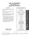 1992 Oldsmobile Silhouette OEM Shop Service Repair Maintenance Manual