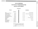 1985 Oldsmobile Electrical Troubleshooting/Wiring Diagrams Manual Supplement—All Series Cutlass Supreme, Delta 88 Royale, Custom Cruiser, Toronado, Cutlass Ciera, Firenza, Ninety-Eight, Calais